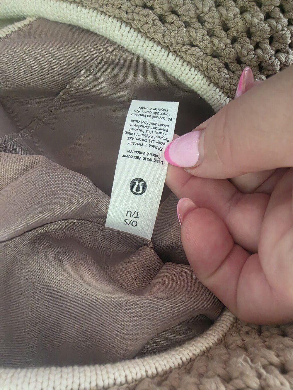 NWT Lululemon Cotton Crochet Shoulder Bag - Picture 7 of 8